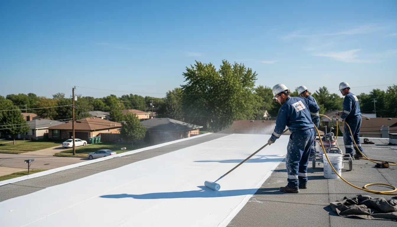 Commercial roof coating in Sharpsville, IN near me